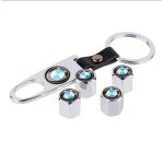 Bouchon de valve + porte - clés logo bmw ( chrome ) Bouchon de valve + porte - clés logo bmw ( chrome )