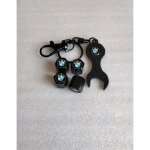 Bouchon de valve + porte - cls (cls  molette) logo bmw ( noir )