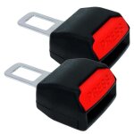 Boucles de ceinture s�curit� pour voiture lot de 2 ? maintien fiable noir / rouge