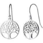 Boucles doreilles arbre de vie pendantes en argent 925 - 1000 plaqu or blanc - jaune cadeau bijoux pour ...