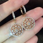 Boucles doreilles - bijoux or - diamant - pour femmes - fian�ailles et f�te