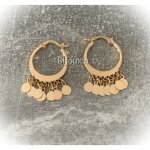 Boucles doreilles - bijouxia - croles pampilles orientales - plaqu or 750 / 1000 - 2 cm - neuf