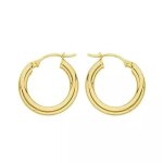 Boucles doreilles - brillaxis - cr�oles or jaune 18 carats 16 mm - 750 / 1000 - femme - jaune