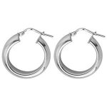 Boucles doreilles cr�oles argent 925 / 1000e - laval bijoux - 25 mm - 620g