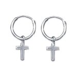Boucles doreilles croles argent 925 massif 12mm centmille pour femme