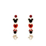 Boucles doreilles - disney - mickey & minnie mouse - lot de 5 pices - mtal - multicolore