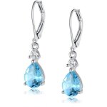 Boucles doreilles dormeuses en argent sterling avec topaze bleue en forme de goutte pendants hypoallergniques ... Boucles doreilles dormeuses en argent sterling avec topaze bleue en forme de goutte pendants hypoallergniques ...