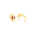 Boucles doreilles - enfant - créoles - papillon - Émail - rouge - blanc - plaqué or jaune 750 / 1000 ... Boucles doreilles - enfant - créoles - papillon - Émail - rouge - blanc - plaqué or jaune 750 / 1000 ...