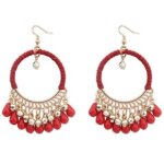 Boucles doreilles - fantaisie - 110416 - vert - fait main - alliage & r�sine