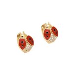 Boucles doreilles - femme / enfant - créoles - coccinelle - émail - rouge - plaqué or jaune 750 / 1000 ... Boucles doreilles - femme / enfant - créoles - coccinelle - émail - rouge - plaqué or jaune 750 / 1000 ...