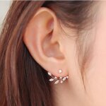 Boucles doreilles fleur de cerisier mignon pour femmes - bijoux fantaisie 2018 - plaqu or - dor - femme ...