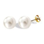 Boucles doreilles - laval bijoux - cyllene fantaisie - plaqué or - perles de majorque - diamètre 10mm ... Boucles doreilles - laval bijoux - cyllene fantaisie - plaqué or - perles de majorque - diamètre 10mm ...