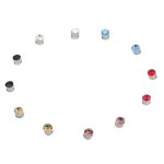 Boucles doreilles magntiques en cristal de 5 mm aimant pour le nez et les lvres clous doreilles non ...