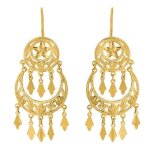 Boucles doreilles orientales filigranes en or 18 carats