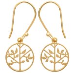 Boucles doreilles pendantes - bijouxia - arbre de vie - plaqué or 18 carats - 29 cm - femme Boucles doreilles pendantes - bijouxia - arbre de vie - plaqué or 18 carats - 29 cm - femme
