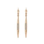 Boucles doreilles pendantes crochet clip allong cristaux autrichiens zc aaa + transparentes de haute ...