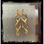 Boucles doreilles torsadées - bijouxia - plaqué or 18 carats - femme - pendant - crochet Boucles doreilles torsadées - bijouxia - plaqué or 18 carats - femme - pendant - crochet