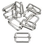 Boucle m�tallique sourcing map 10pcs 32x20x4. 8mm m�tal rectangle ajusteur pour ceinture sacs diy accessoires ...