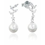 Boucles doreilles - viceroy - clasica 71049e000 - 38 - argent 925 - zircons - perle