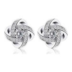 Boucles d oreilles en argent zirconium cubique la fte des mres gemini clous d?oreilles diamantes parfait ...