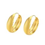Boucles doreilles - femme - créoles - jonc - lisse - large - plaqué or jaune fin 24 carats - 30 x 10 ... Boucles doreilles - femme - créoles - jonc - lisse - large - plaqué or jaune fin 24 carats - 30 x 10 ...