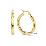 Boucles doreilles - femme - croles - jonc - tube - fermoir clip - plaqu or jaune 750 / 1000 - 45 mm ...