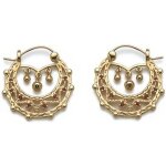 Boucles doreilles creoles savoyarde zirconium plaqué or 18 carats poinçonné Boucles doreilles creoles savoyarde zirconium plaqué or 18 carats poinçonné