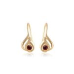 Boucles doreilles - femme - dormeuses - cristal - rouge - plaqué or jaune 750 / 1000 - 3 microns - 18 ... Boucles doreilles - femme - dormeuses - cristal - rouge - plaqué or jaune 750 / 1000 - 3 microns - 18 ...