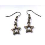 Boucle d?oreilles avec �toile en bronze.