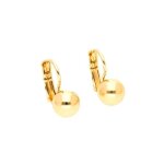 Boucles doreilles - femme - dormeuses - boule - 7 mm - plaqu� or jaune 750 / 1000 - 3 microns - 15 x ...