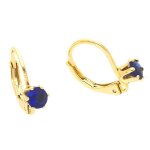 Boucles doreilles - femme / enfant - dormeuses - solitaire - cristal - bleu - plaqué or jaune 750 / 1000 ... Boucles doreilles - femme / enfant - dormeuses - solitaire - cristal - bleu - plaqué or jaune 750 / 1000 ...