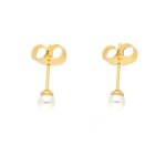 Boucles doreilles - femme / enfant - puces - perle - ronde - 4 mm - blanc - plaqué or jaune 750 / 1000 ... Boucles doreilles - femme / enfant - puces - perle - ronde - 4 mm - blanc - plaqué or jaune 750 / 1000 ...