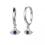 Boucles doreilles oeil protecteur en argent ? croles de protection en or ? bijou porte bonheur ? cadeau ...