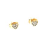 Boucles d?oreilles - femme / homme - puces - solitaire - losange - 6 mm - cristal - blanc - plaqu� or ...