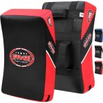 Bouclier de frappe large farabi sports rouge muay thai mma arts martiaux boxe