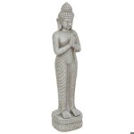 Bouddha dco extrieur sakin h. 100cm magnsie gris - atmosphera createur dinterieur