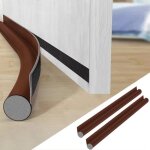 Boudin de porte - aiqinu - 2 pcs - isolant insonoris� - 96 x 8 cm - marron