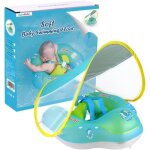 Bouée de bain pour bébé - lecoo - pvc écologique - pare - soleil amovible - confortable Bouée de bain pour bébé - lecoo - pvc écologique - pare - soleil amovible - confortable