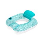 Boue gonflable - bestway - kool longe - vinyle - adulte - blanc / bleu
