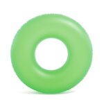 Bouee gonflable 91 cm vert fluo givre geante - jeu piscine eau mer plage - bouee xl enfant adulte - set ...