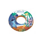 Bouee gonflable ronde 50 cm enfant stitch disney - anneau natation flotteur - piscine et mer - set accessoire ...