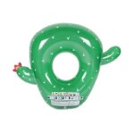 Bou�e gonflable ronde - air my fun - cactus �130cm - ultra confort et flotteur deluxe