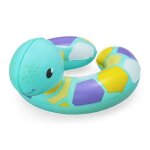 Bouee gonflable tortue 50x52cm 30kg max - bouee tete animal piscine - enfant 3 / 6 ans - set jeu eau ...