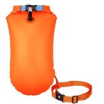 Boue de natation - swim buoy - 20l - impermable - lger - orange brillant