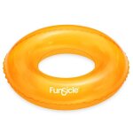 Bou�e funsicle jaune pour piscine 66x18cm