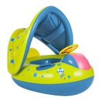 Si�ge de piscine gonflable pour b�b� - folaya - mod�le si�ge - vert - 6 mois et plus - pvc
