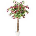 Bougainvillier artificiel - lunsy - 180 cm - fleurs roses - feuilles vertes r�alistes - z�ro entretien ...