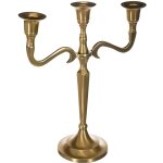 Bougeoir m�tal dor� h27cm - atmosphera createur dinterieur