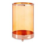Bougeoir - cuivre - ambre - cylindre en verre - 122 x 195 x 122 cm - Élégant et durable Bougeoir - cuivre - ambre - cylindre en verre - 122 x 195 x 122 cm - Élégant et durable