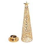 Bougeoir - cuque - sapin de nol - mtal - dcoration de table - parfum